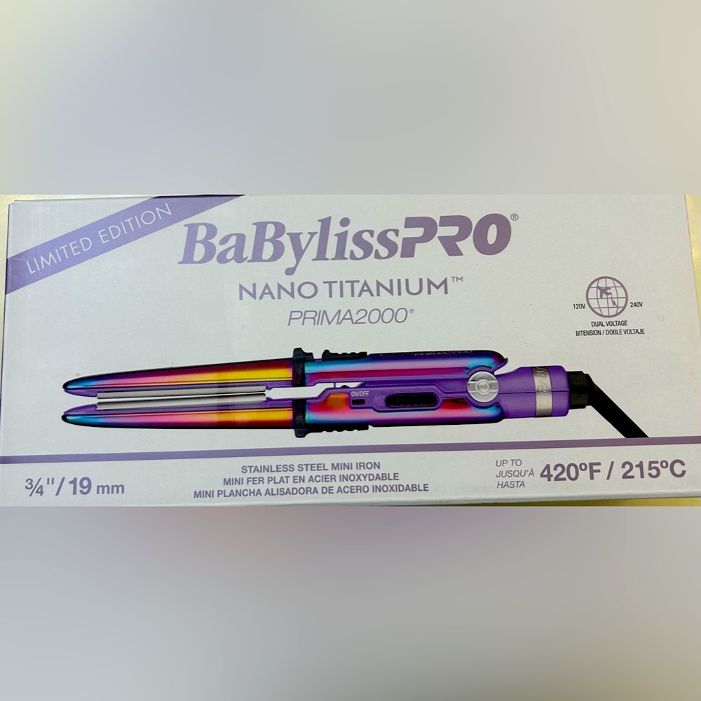 BaBylissPRO Limited Edition Nano Titanium Prima 2000 mini iron